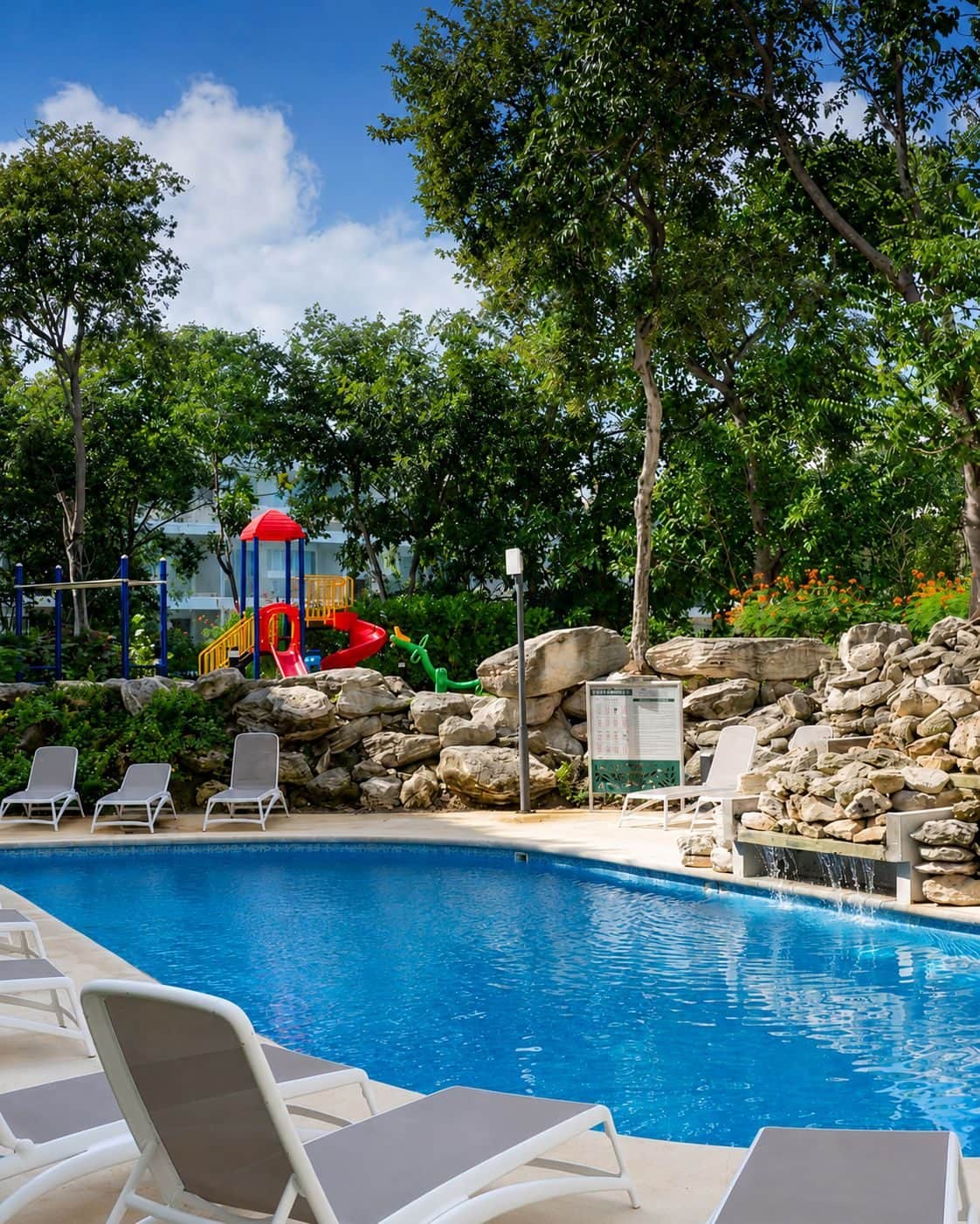 Pool Terrace at The Leaf Playacar