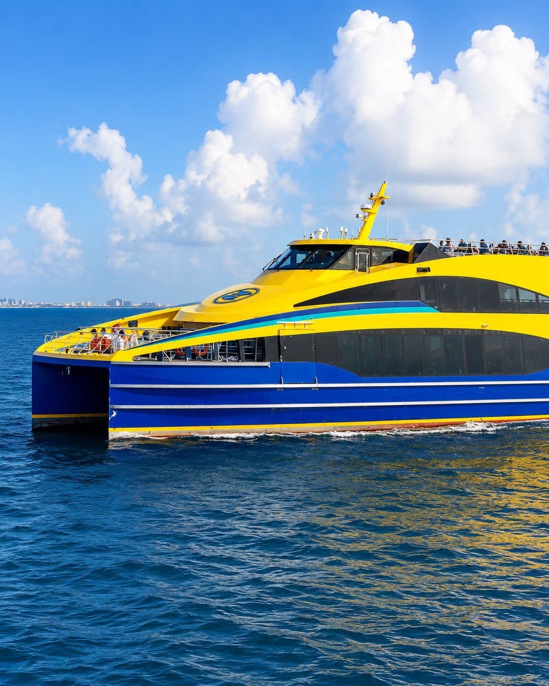 Ferry to Cozumel from the Riviera Maya coast